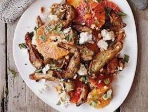 The Best Easy Wheat Berry Salad with Blood Oranges & Feta